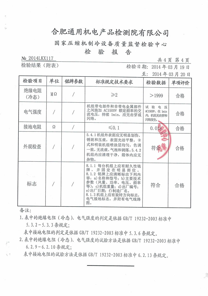 風(fēng)機(jī)盤管機(jī)組檢測報(bào)告